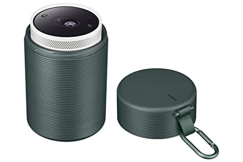 SAMSUNG The Freestyle Tragetasche für Smart Portable Projektor, IP55 wetterfest, Kratzfest, kompakt, schlank, röhrenförmiges Design mit Clip, VG-SCLA00NG dunkelgrün SAMSUNG The Freestyle Tragetasche für Smart Portable Projektor, IP55 wetterfest, Kratzfest, kompakt, schlank, röhrenförmiges Design mit Clip, VG-SCLA00NG dunkelgrün von Samsung