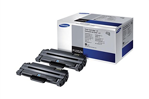 Samsung,SV115A,MLT-P1052A AA8Original Toner- Twin Pack(Trommel, Hohe Reichweite, Kompatibel mit:ML-1910/1915/2525/2525W/2540/2545/2580N SCX-4600/SCX-4623F/SCX-4623GN/SF-650) schwarz von HP