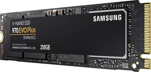Samsung 970 EVO Plus 250GB Interne M.2 PCIe NVMe SSD 2280 M.2 NVMe PCIe 3.0 x4 Retail MZ-V7S250BW Samsung 970 EVO Plus 250GB Interne M.2 PCIe NVMe SSD 2280 M.2 NVMe PCIe 3.0 x4 Retail MZ-V7S250BW von Samsung