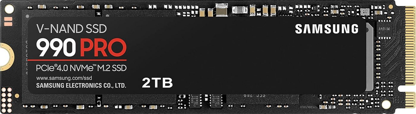 Samsung 990 PRO NVMe™ M.2 interne SSD (2 TB) 7450 MB/S Lesegeschwindigkeit, 6900 MB/S Schreibgeschwindigkeit von Samsung