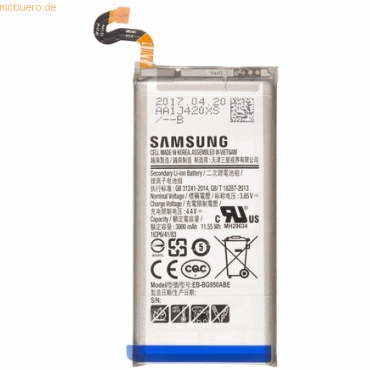 Samsung Akku für Samsung EB-BG950ABE Li-Ion 3,85 Volt 3000 mAh silberf Samsung Akku für Samsung EB-BG950ABE Li-Ion 3,85 Volt 3000 mAh silberf von Samsung