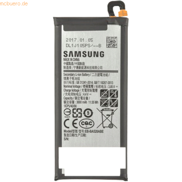 Samsung Akku für Samsung SM-J530F Li-Ion 3,85 Volt 3000 mAh schwarz von Samsung