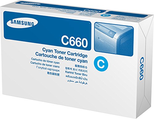 Samsung CLP-C660B/ELS Original Toner (Hohe Reichweite, Kompatibel mit: CLP-610/CLP-660/CLX-6200/6210/6240 Series) cyan von Samsung