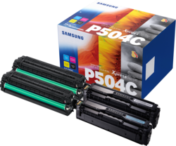 Samsung CLT-P504C - 4er-Pack - Schwarz, Gelb, Cyan, Magenta - Original - Tonerpatrone (SU400A) - für Samsung CLP-415, CLX-4195, MultiXpress SL-C1453, C1454, Xpress SL-C1404, C1810, C1860 von Samsung