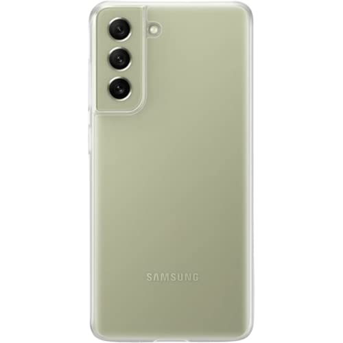 Samsung Clear Cover Smartphone Cover EF-QG990 für Galaxy S21 FE, Handy-Hülle, extra-dünn und griffig, Schutz Case, Transparent von Samsung
