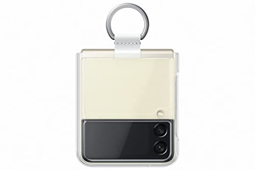 Samsung Clear Cover Smartphone Cover mit Ring EF-QF711 für das Galaxy Z Flip3 5G, Handy-Hülle, extra-dünn und griffig, Schutz Case, durchsichtig, Transparent von Samsung