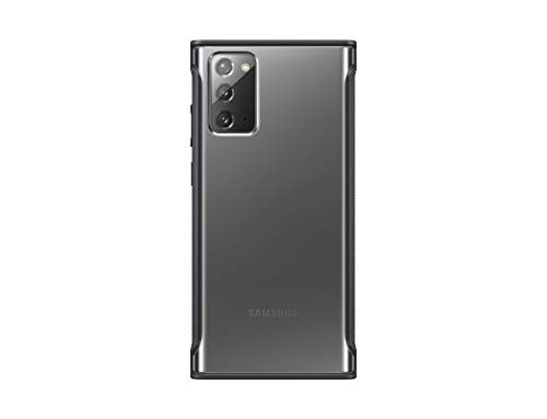Samsung Clear Protective Cover Smartphone Cover EF-GN980 für Galaxy Note20 Handy-Hülle verstärkter farblicher Rahmen, griffig, Schutz Case, stoßfest, schwarz von Samsung