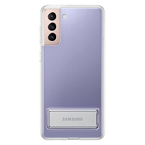 Samsung Clear Standing Cover Smartphone Cover EF-JG996 für Galaxy S21+ 5G Handy-Hülle, ausklappbarer Standfuß, Schutz Case, stoßfest, Transparent von Samsung