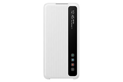 Samsung Clear View Smartphone Cover EF-ZG980 für Galaxy S20 | S20 5G Flip Cover, Handy-Hülle, extra-dünn, stoßfest, Schutz Case, weiß - 6.2 Zoll von Samsung
