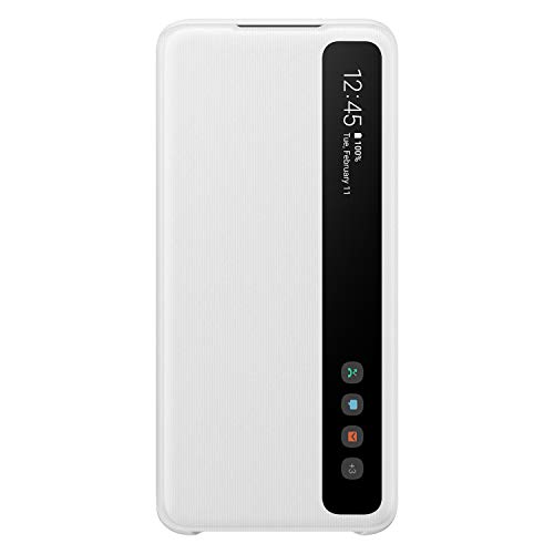Samsung Clear View Smartphone Cover EF-ZG980 für Galaxy S20 | S20 5G Flip Cover, Handy-Hülle, extra-dünn, stoßfest, Schutz Case, weiß - 6.2 Zoll Samsung Clear View Smartphone Cover EF-ZG980 für Galaxy S20 | S20 5G Flip Cover, Handy-Hülle, extra-dünn, stoßfest, Schutz Case, weiß - 6.2 Zoll von Samsung