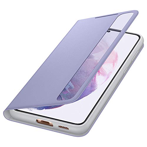 Samsung Clear View Smartphone Cover EF-ZG996 für Galaxy S21+ 5G Flip Cover, Handy-Hülle, extra-dünn, stoßfest, Schutz Case, Violet Samsung Clear View Smartphone Cover EF-ZG996 für Galaxy S21+ 5G Flip Cover, Handy-Hülle, extra-dünn, stoßfest, Schutz Case, Violet von Samsung