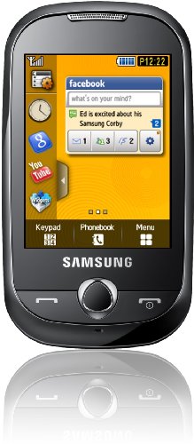 Samsung Corby S3650 Handy (Touchscreen, 2MP Kamera, MP3-Player) Chrome-Yellow von Samsung Mobile