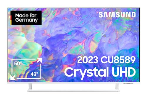 Samsung Crystal UHD CU8589 43 Zoll Fernseher (GU43CU8589UXZG, Deutsches Modell), Dynamic Crystal Color, AirSlim Design, Crystal Prozessor 4K, Smart TV [2023] von Samsung