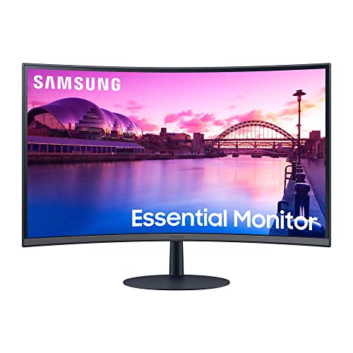 Samsung Curved S39C Essential Monitor S32C390EAU, 32 Zoll, VA-Panel, Full HD-Auflösung, Eco Saving Plus, integrierte Stereo Lautsprecher, 4 ms Reaktionszeit, Bildwiederholrate 75 Hz, Schwarz von Samsung