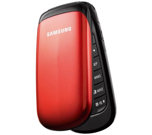 Samsung E1150i Klapphandy 3,6 cm (1,43 Zoll) Display ruby-red von Samsung