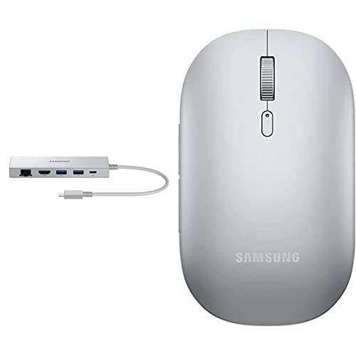 Samsung EE-P5400USEGEU USB-C™ Dockingstation Passend für Marke (Notebook Dockingstations): Samsung Galaxy Book, Galaxy & Bluetooth Mouse Slim EJ-M3400, Silver von Samsung