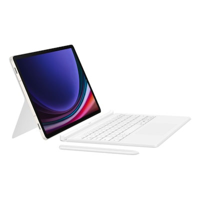 Samsung EF-DX725 Book Cover Keyboard für Galaxy Tab S9/9 FE weiß Samsung EF-DX725 Book Cover Keyboard für Galaxy Tab S9/9 FE weiß von Samsung