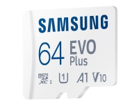 Samsung EVO Plus, 64 GB, MicroSDXC, Klasse 10, UHS-I, 130 MB/s, 130 MB/s von Samsung