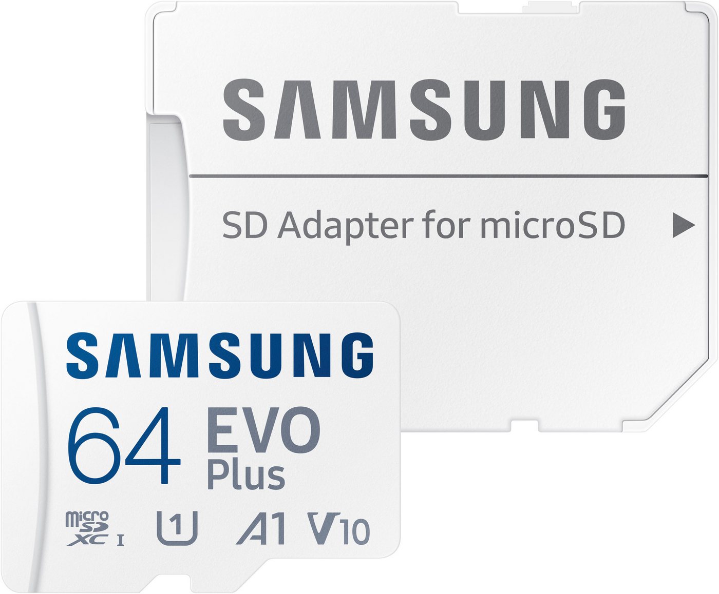 Samsung EVO Plus (2024) 64GB inkl. SD-Adapter Speicherkarte (64 GB, UHS-I Class 10, 160 MB/s Lesegeschwindigkeit) von Samsung