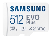 Samsung EVO Plus MB-MC512SA - Flash-Speicherkarte (microSDXC auf SD-Adapter enthalten) - 512 GB von Samsung