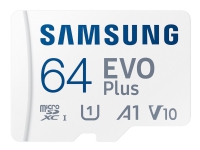 Samsung EVO Plus MB-MC64SA - Flash-Speicherkarte (microSDXC auf SD-Adapter enthalten) - 64 GB von Samsung