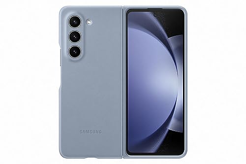 Samsung Eco-Leather Case EF-VF946 für das Galaxy Z Fold 5 | Smartphone Cover, Handy-Hülle, pflanzliches Leder, Schutz Case, stoßfest, Icy Blue von Samsung