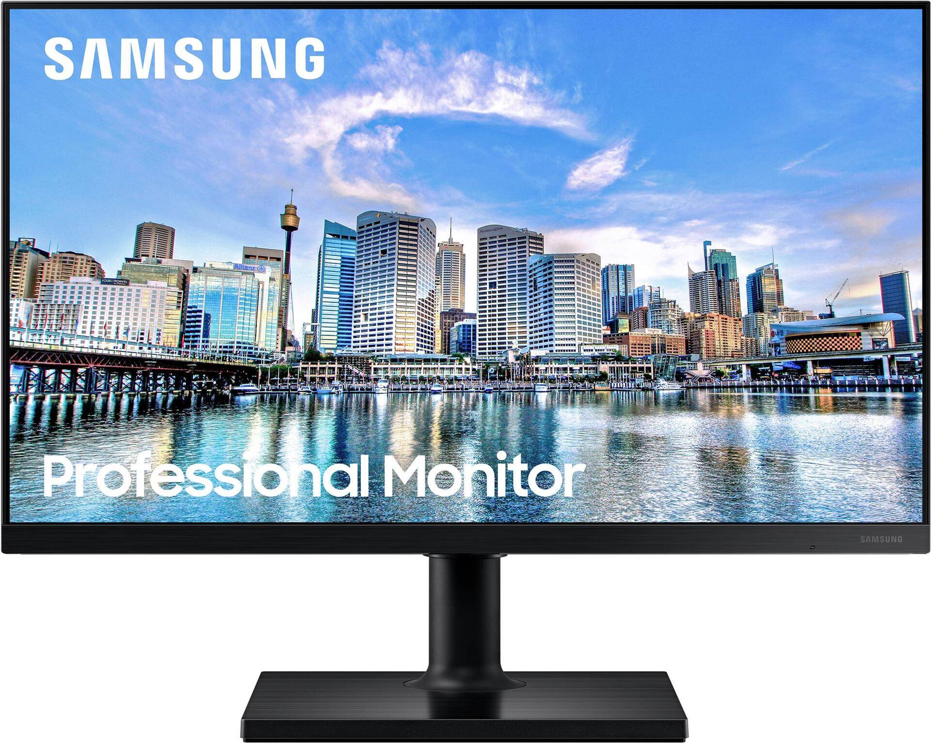 Samsung F22T450FQR - T45F Series - LED-Monitor - 54 cm (22) - 1920 x 1080 Full HD (1080p) @ 75 Hz - IPS - 250 cd/m² - 1000:1 - 5 ms - 2xHDMI, DisplayPort - Schwarz [Energieklasse D] von Samsung
