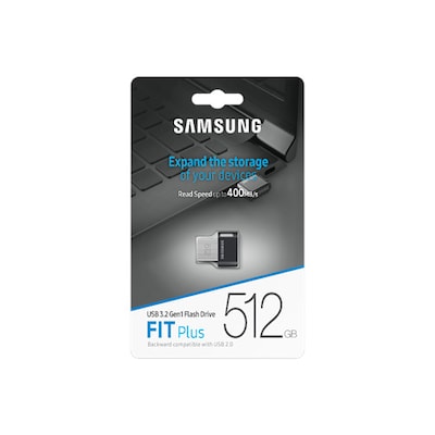 Samsung FIT Plus USB-Stick Typ-A, 512 GB mit Schlüsselring grau Samsung FIT Plus USB-Stick Typ-A, 512 GB mit Schlüsselring grau von Samsung