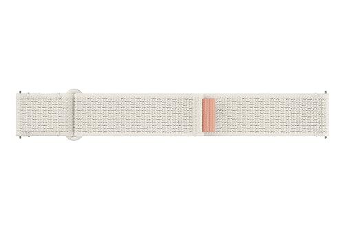 Samsung Watch Armband für Galaxy Watch6, Schlankes Gewebtes Nylon Band, Flexible Bandlänge, Ein-Klick-Funktion, Weiß von Samsung