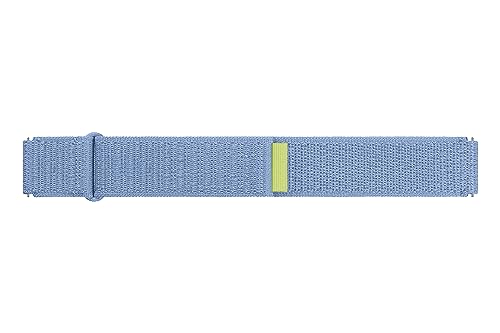 Samsung Fabric Band (Wide, S/M) ET-SVR94 für die Galaxy Watch6, Uhrenarmband, Original Armband, Stoffband, gewebtes Nylon, Wide, Klettverschluss, flexible Armbandlänge, Blue von Samsung