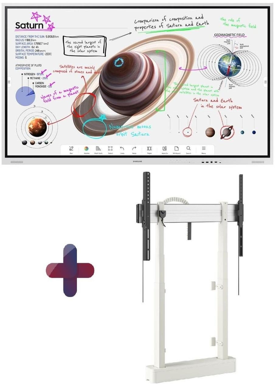 Samsung Flip Pro WM85B Flipchart 215,9 cm 85 Zoll inkl. Vogel's RISE 2008 Ele... von Samsung