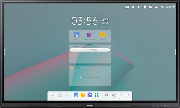Samsung Flip WA65C Smart Signage Touch Display 164 cm 165,10cm (65)  4K UHD, IR-Touch, 16/7, 400cd/m², USB, WiFi, Android (LH65WACWLGCXEN) von Samsung