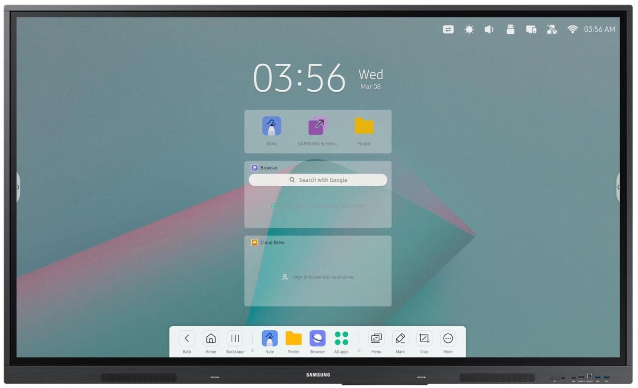 Samsung Flip WA65C Smart Signage Touch Display 164 cm 65 Zoll Samsung Flip WA65C Smart Signage Touch Display 164 cm 65 Zoll von Samsung