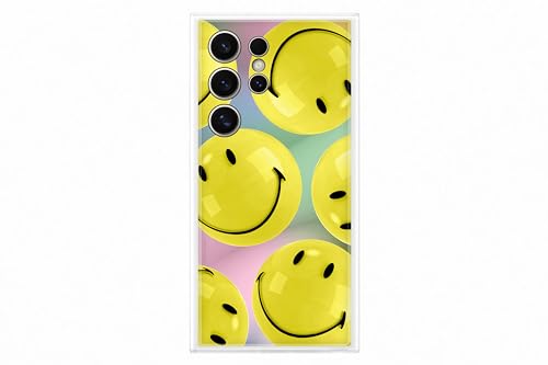 Samsung FlipSuit Case EF-MS928 für das Galaxy S24 Ultra, Smartphone-Cover, Handy-Hülle, Schutz Case, Einlegekarte Smiley, Yellow von Samsung