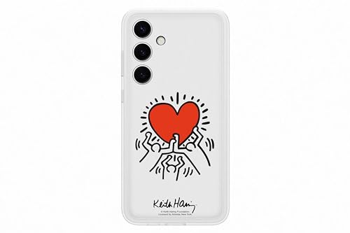 Samsung Flipsuit Case EF-MS926 für das Galaxy S24+, Smartphone-Cover, Handy-Hülle, Schutz Case, Einlegekarte Keith Haring, White von Samsung