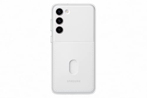 Samsung Frame Smartphone Case EF-MS916 für Galaxy S23+, Handy-Hülle, Durchsichtig, Kratzfest, Rahmen, Kartenfach, White von Samsung