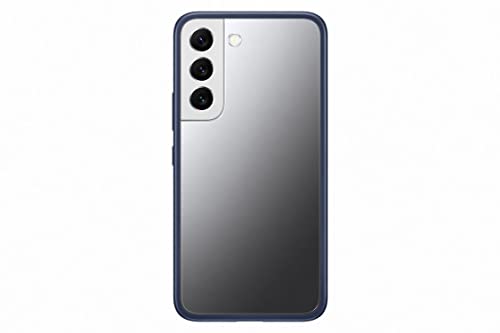 Samsung Frame Smartphone Cover EF-MS901 für das Galaxy S22, Handy-Hülle, Silikon, Schutz Case, stoßfest, leicht, dünn und griffig, Dunkelblau von Samsung