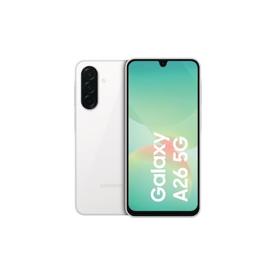 Samsung GALAXY A26 5G A266B Dual-SIM 6/128GB weiß Android 15 Smartphone von Samsung