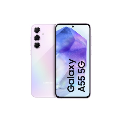 Samsung GALAXY A55 5G A556B Dual-SIM 128GB Lilac Android 14.0 Smartphone von Samsung