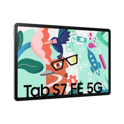 Samsung GALAXY Tab S7 FE Tablet T736B 5G 64GB mystic silver Android 11.0 von Samsung