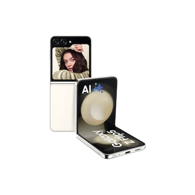 Samsung GALAXY Z Flip5 5G Smartphone cream 256GB Dual-SIM Android 13.0 F731B von Samsung