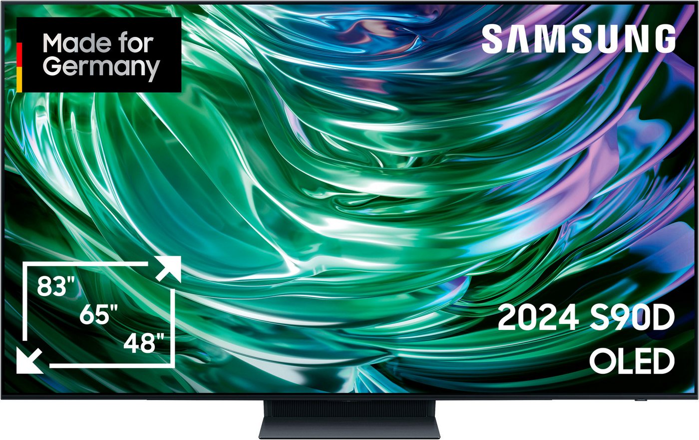 Samsung GQ77S90DAE OLED-Fernseher (194 cm/77 Zoll, 4K Ultra HD, Smart-TV, Neural Quantum 4K AI Gen2 Prozessor, bis zu 144Hz) von Samsung