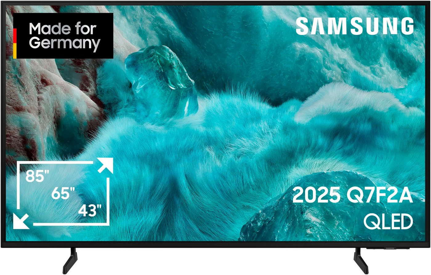 Samsung GQ50Q7F2AU QLED-Fernseher (125 cm/50 Zoll, 4K Ultra HD, Smart-TV, Quantum HDR, Knox Security, Art Store, 3D Sound, Gaming Hub, AI TV) von Samsung