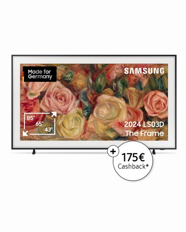 Samsung GQ55LS03DAU The Frame 2024 LCD, 55, 138, Ultra HD von Samsung