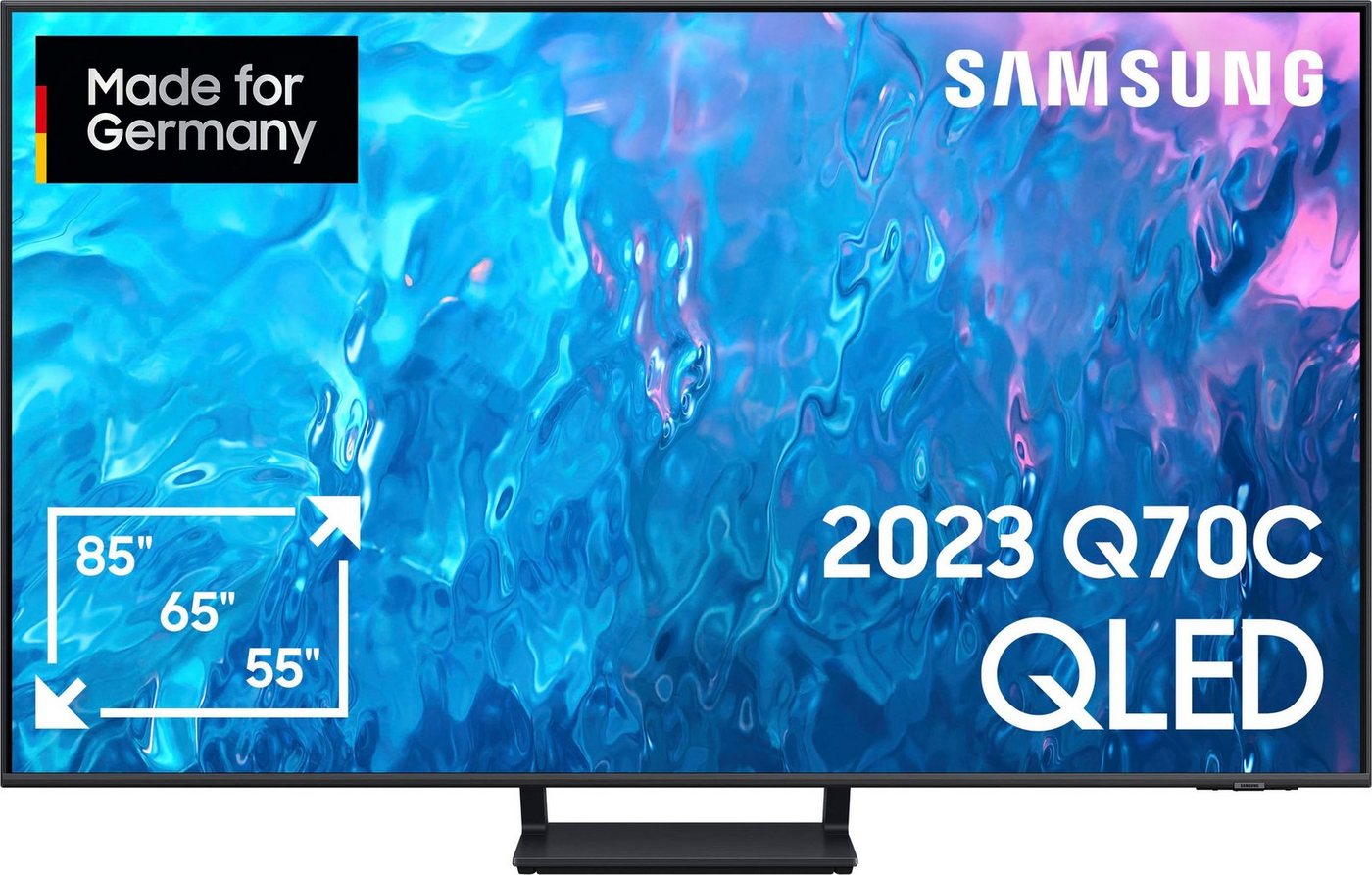 Samsung GQ55Q70CAT LED-Fernseher (138 cm/55 Zoll, Smart-TV, Quantum Prozessor 4K,Quantum HDR,Gaming Hub) von Samsung