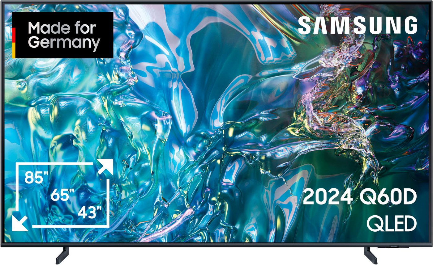 Samsung GQ65Q60DAU QLED-Fernseher (163 cm/65 Zoll, 4K Ultra HD, Smart-TV, Crystal UHD, Q-Symphony, HDR10+, Dolby Surround Sound, Gaming Hub) von Samsung