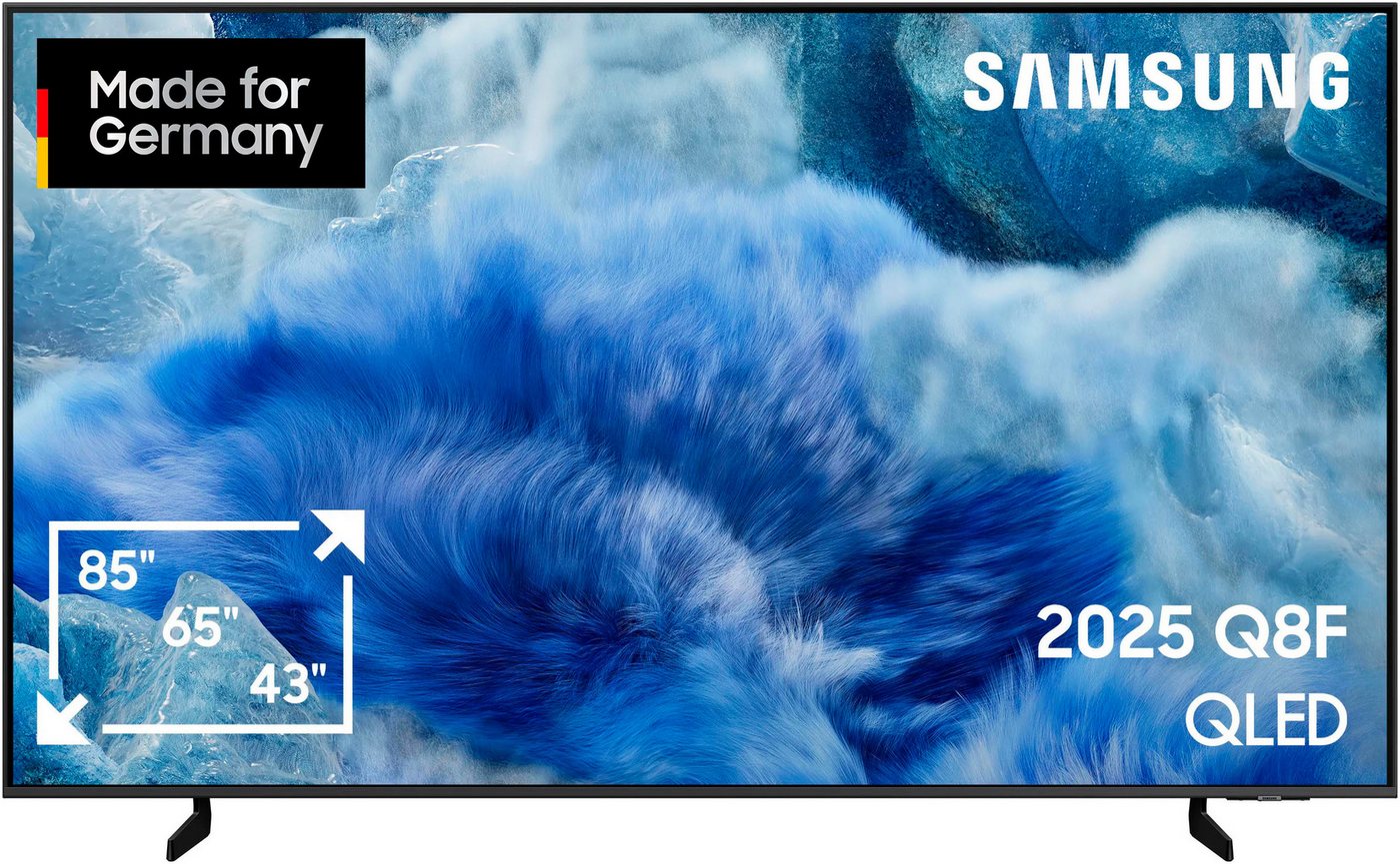 Samsung GQ65Q8FAAU QLED-Fernseher (163 cm/65 Zoll, 4K Ultra HD, Smart-TV, Quantum HDR+, Knox Security, Art Store, 3D Sound, Gaming Hub, AI TV) von Samsung