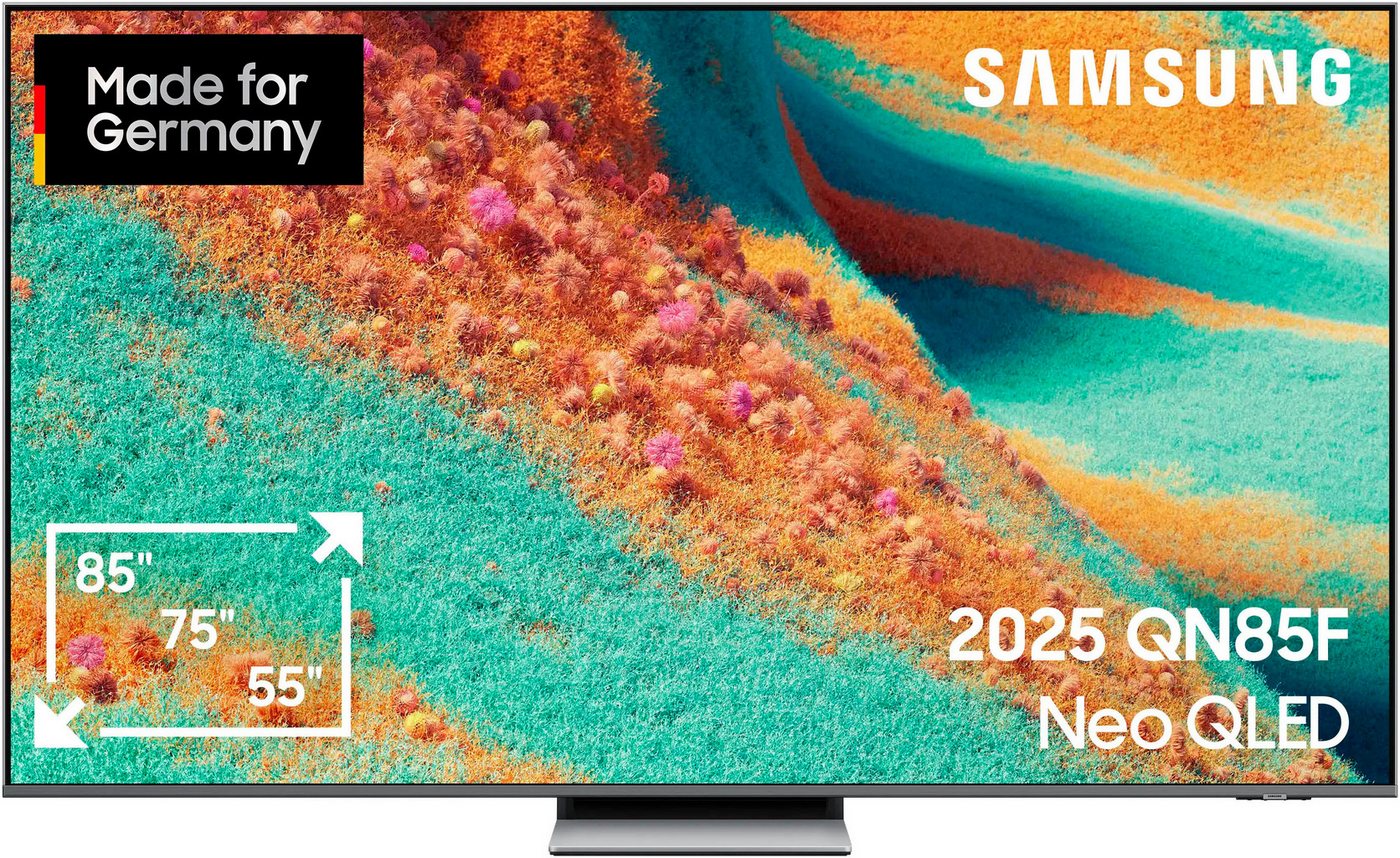 Samsung GQ65QN85FAU QLED-Fernseher (163 cm/65 Zoll, 4K Ultra HD, Smart-TV, NQ HDR+, 4K AI Upscaling, Dolby Atmos & AI Sound, Gaming bis zu 144Hz) von Samsung