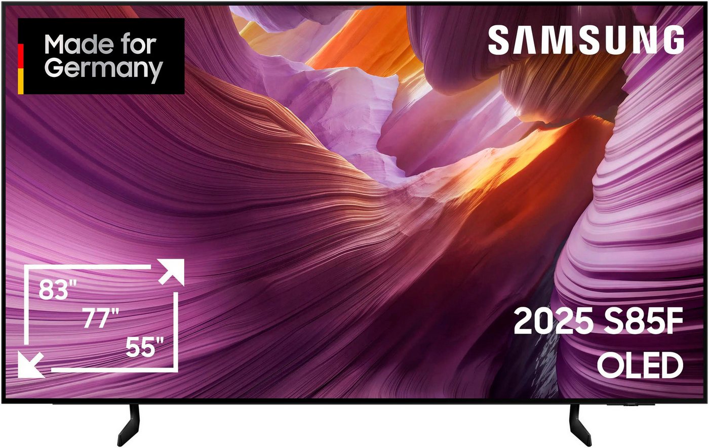 Samsung GQ65S85FAE OLED-Fernseher (163 cm/65 Zoll, 4K Ultra HD, Smart-TV, HDR, Dolby Atmos & AI Sound, Pantone Farben, Gaming Hub, bis zu 120Hz) von Samsung