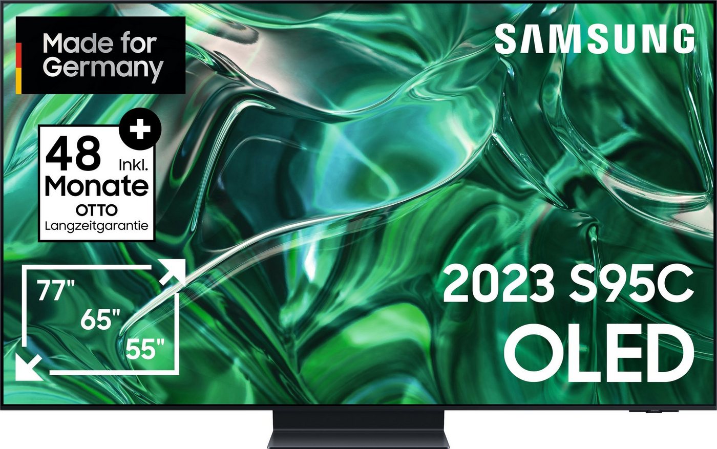 Samsung GQ65S95CAT OLED-Fernseher (163 cm/65 Zoll, Smart-TV, Neural Quantum Prozessor 4K,Infinity One Design,Gaming Hub) von Samsung